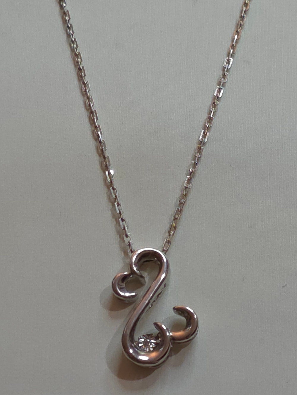 ZALES JANE SEYMOUR GENUINE DIA 925 STERLING SILVER PENDANT WITH 925 20 IN CHAIN